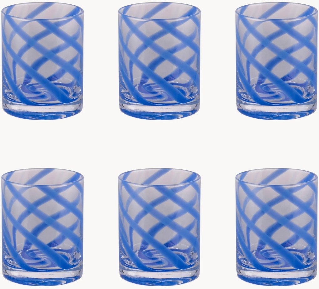 Copos em vidro Vertigo, conjunto de 6
