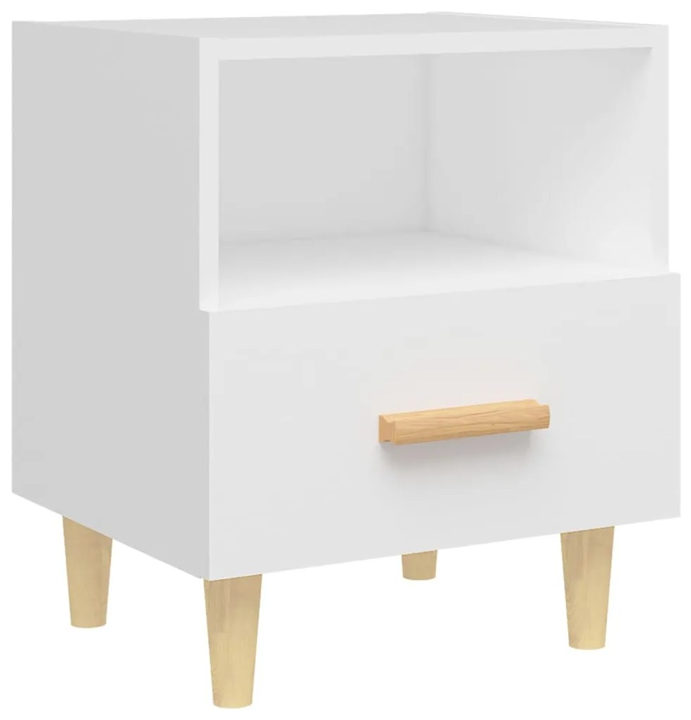 Mesas de cabeceira 2 pcs 40x35x47 cm branco