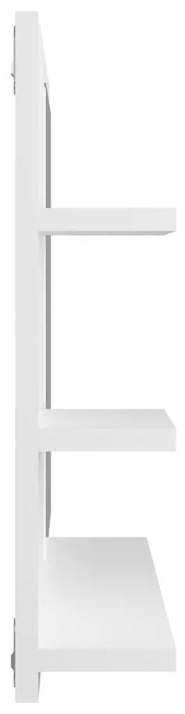 Espelho de casa de banho 60x10,5x45 cm contraplacado branco