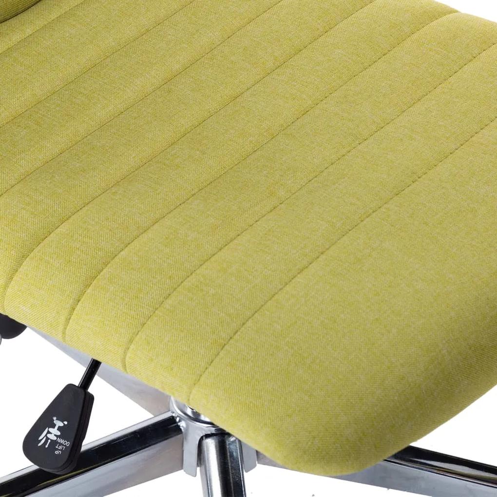 Cadeiras de jantar 2 pcs tecido verde