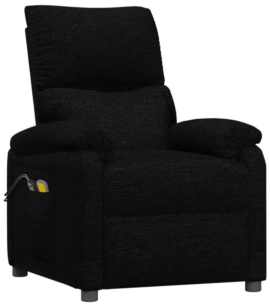 Poltrona de massagens elétrica tecido preto