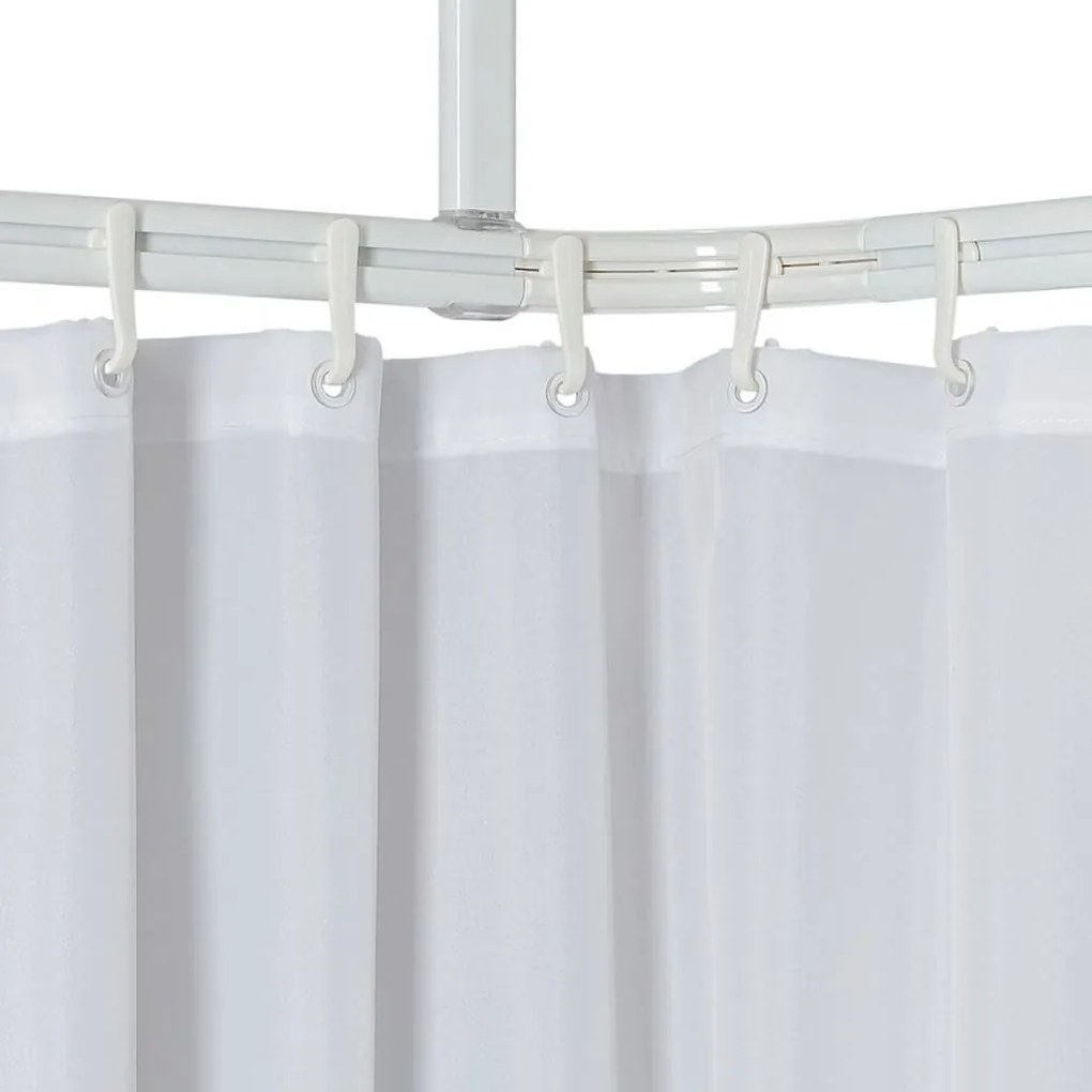 432042 Sealskin Conjunto de varões p/ cortina de duche Easy-Roll branco