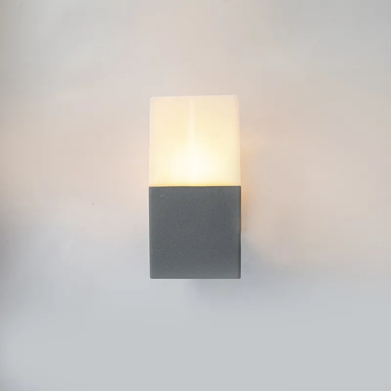 Candeeiro de parede exterior moderno Dinamarca cinzento IP44 Moderno