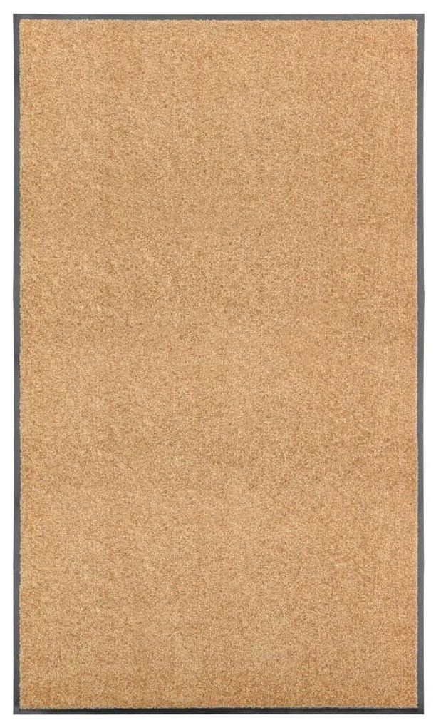 323467 vidaXL Tapete de porta lavável 90x150 cm creme