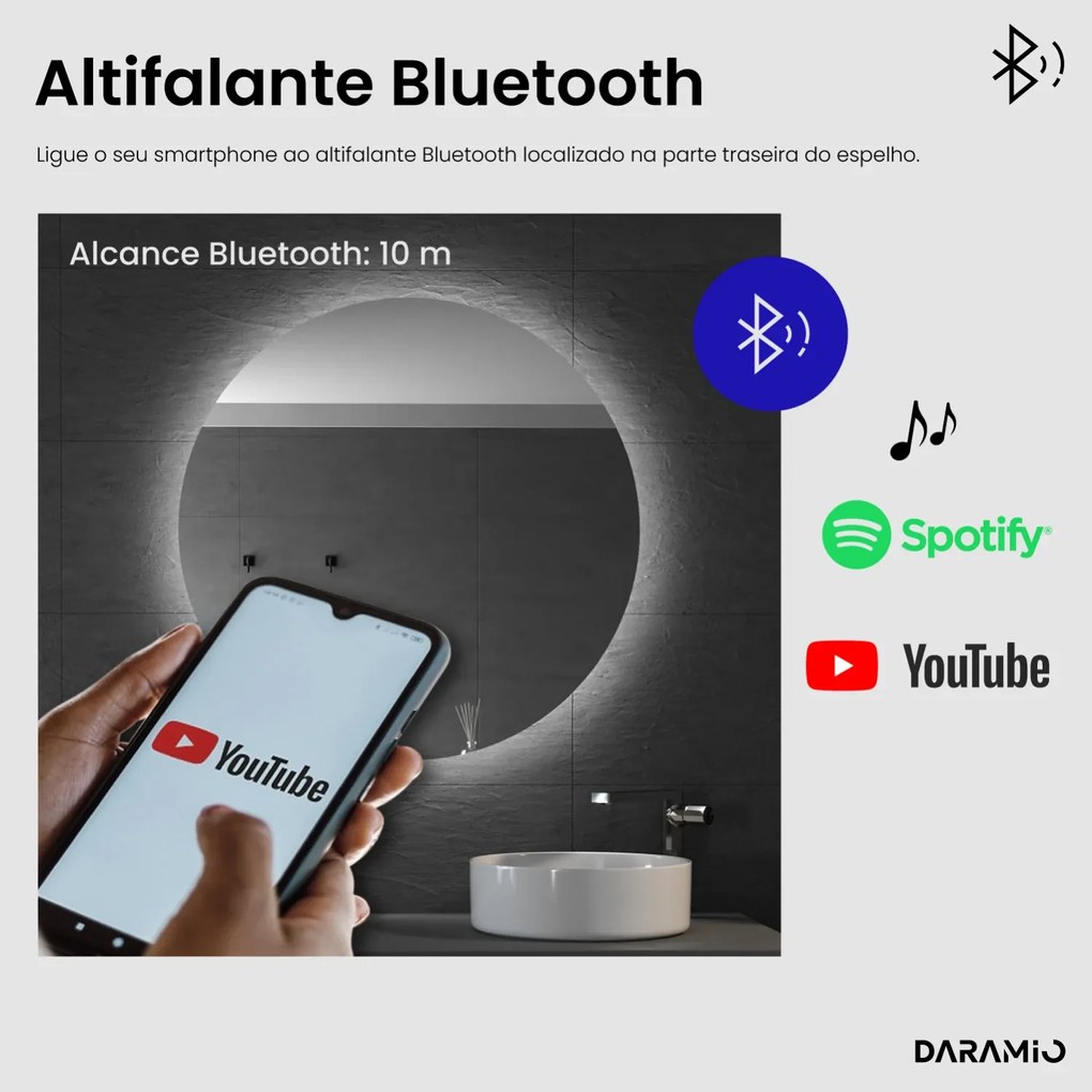 Espelho atípico com LED G10