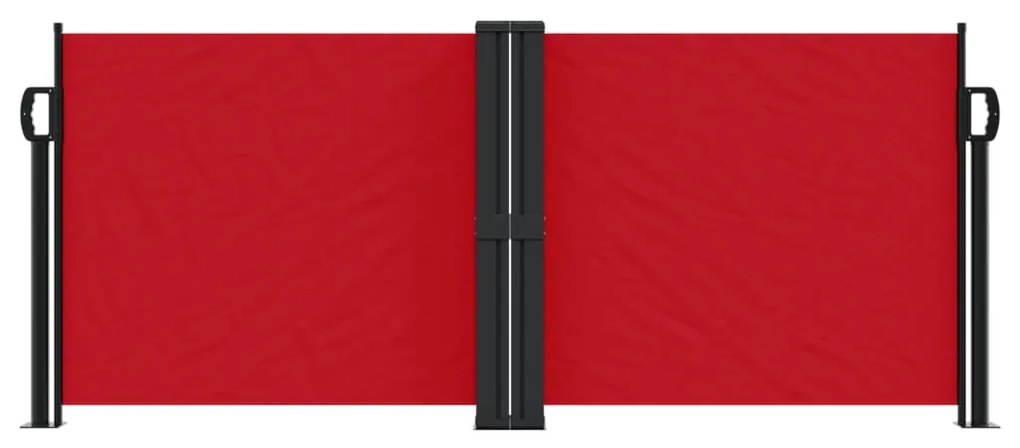 Toldo lateral retrátil 100x1000 cm vermelho