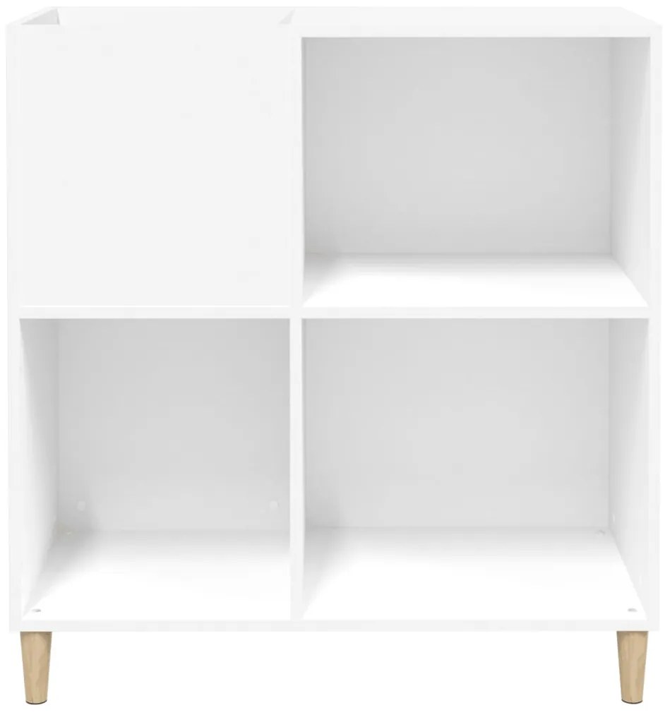 Armário para discos 84,5x38x89 cm derivados de madeira branco
