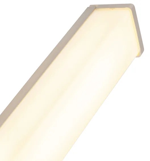 LED Candeeiro de parede moderno para casa de banho em aço 62 cm IP44 - Cascada Moderno
