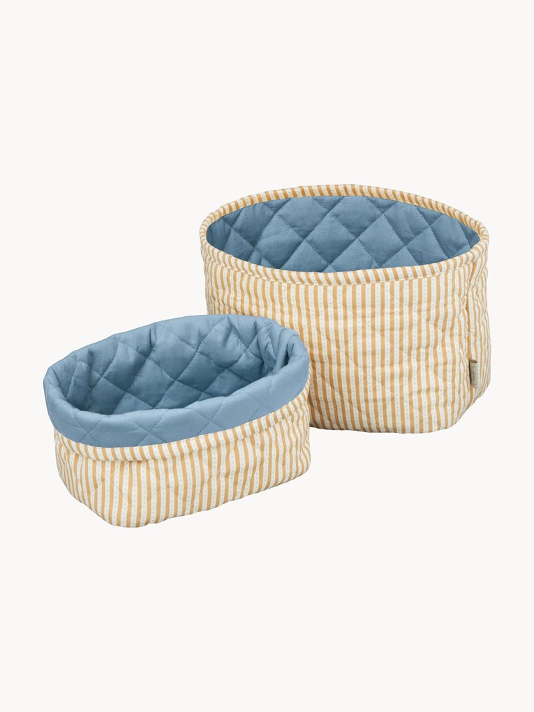 Cestos em algodão orgânico Oatfield, conjunto de 2