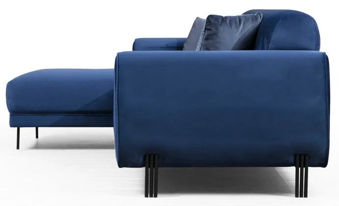 Sofá-cama de canto Image Corner – Azul Marinho – 287 cm x 169 cm