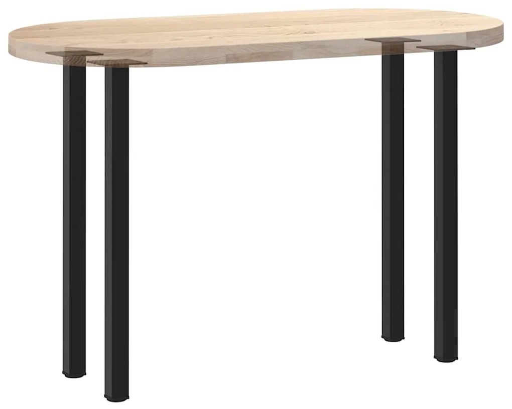 Pés de mesa de console 4 peças, preto, 72-74 cm, aço