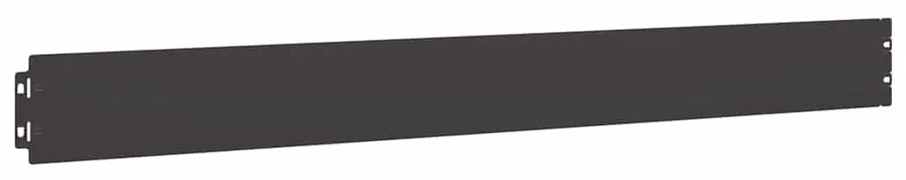 Orlas de relvado 50 pcs preto 10x103 cm aço laminado a frio