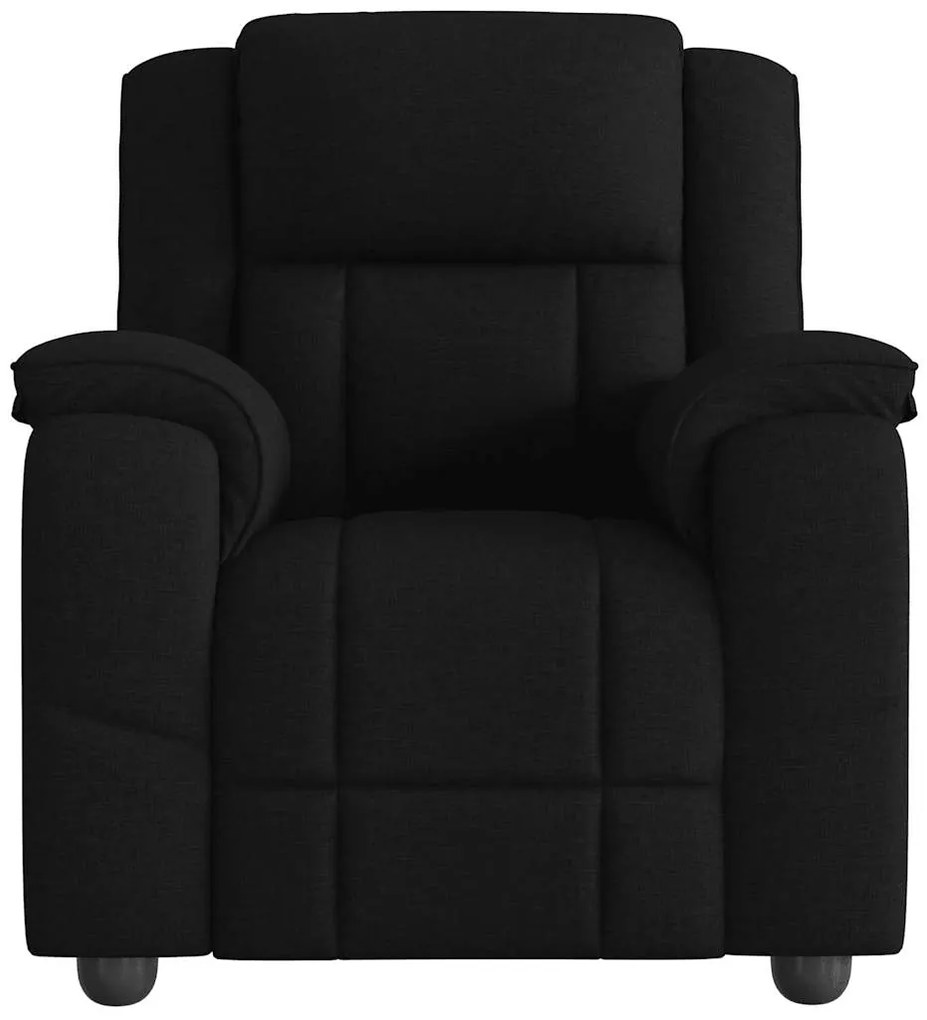 Poltrona de massagens reclinável tecido preto