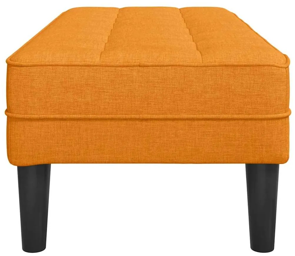 Banco vidaXL Amarelo Escuro 113x57x39 cm Tecido