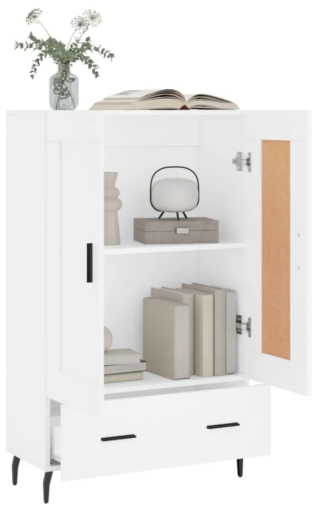 Aparador alto 69,5x31x115 cm derivados de madeira branco
