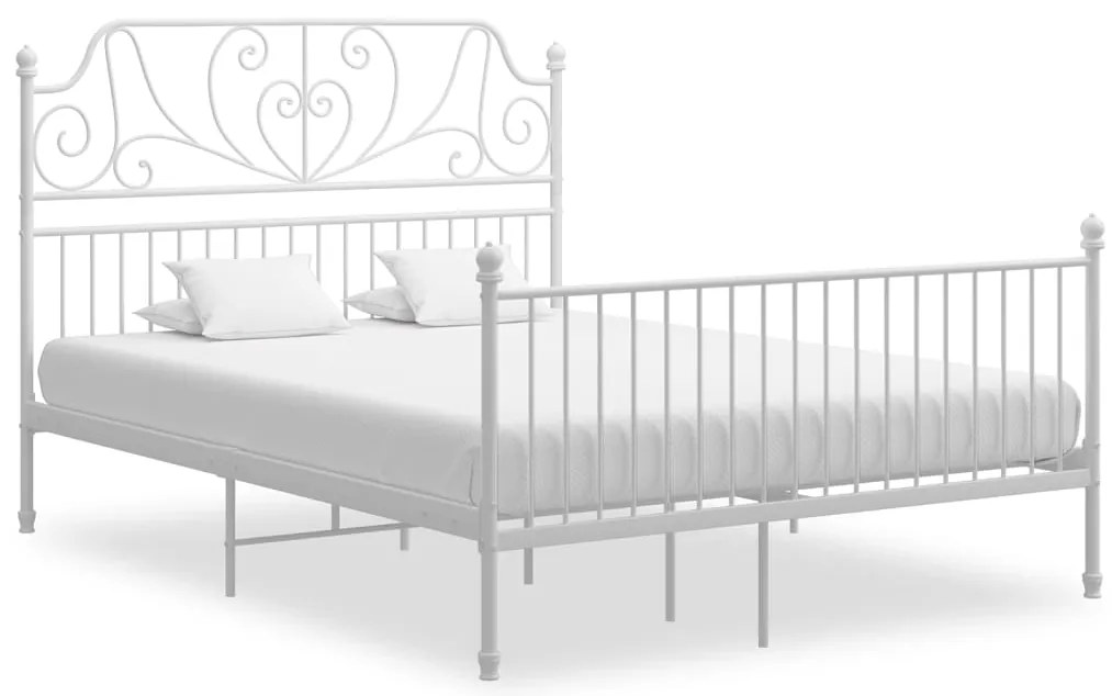 Estrutura de cama metal 160x200 cm branco