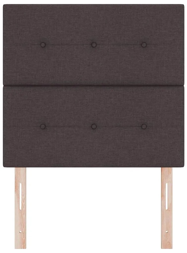 Cabeceira LED Marrom Escuro 90 cm em Tecido