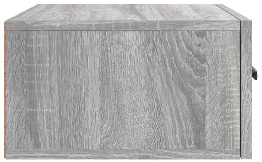 Mesas de cabeceira de parede 2 pcs 35x35x20 cm cinzento sonoma