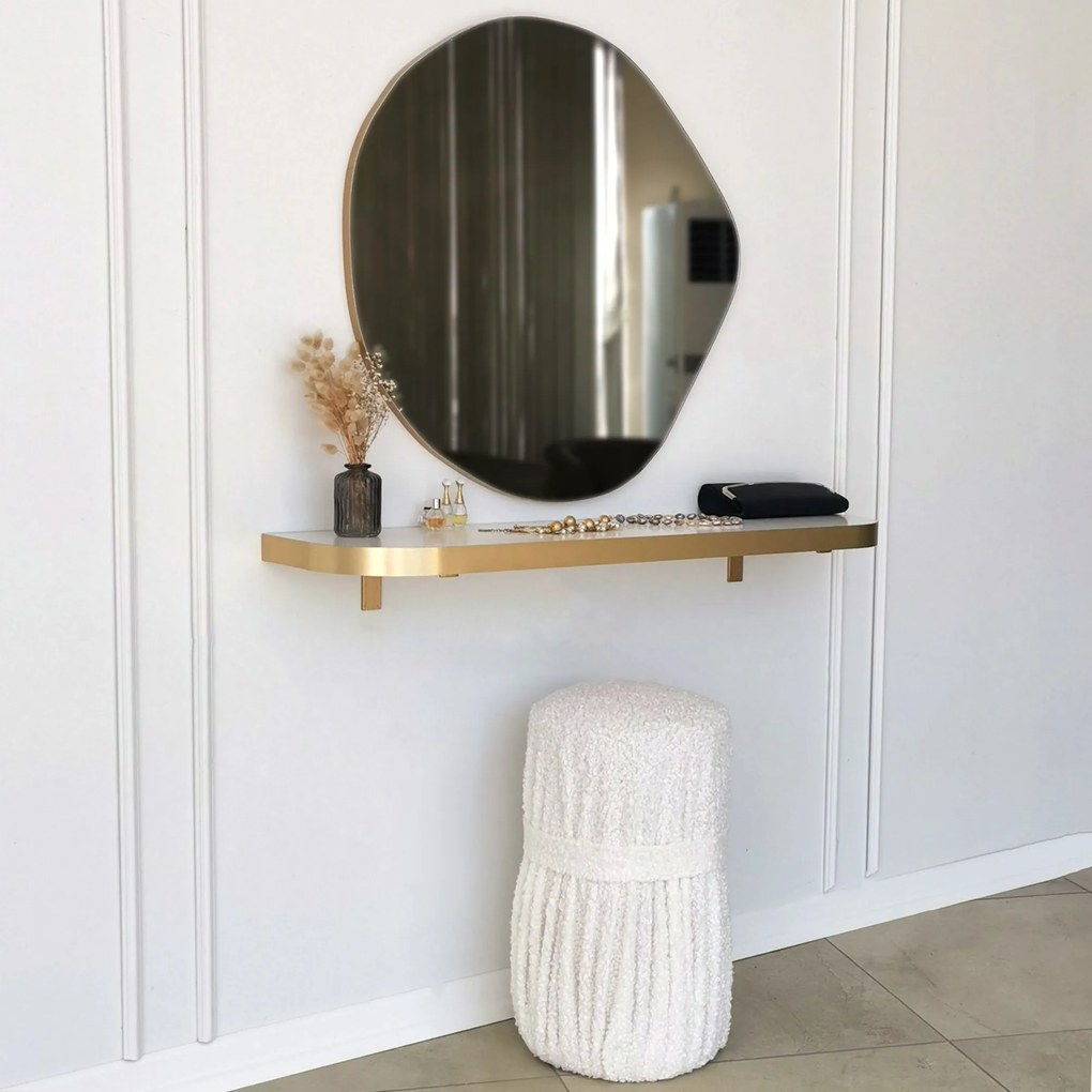 Espelho Asso – Dourado – 70 cm x 67 cm