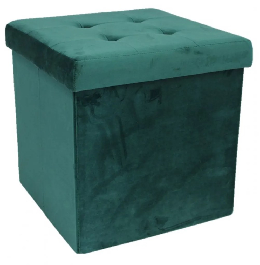 Banqueta Veludo Quadrado 38X38X38CM