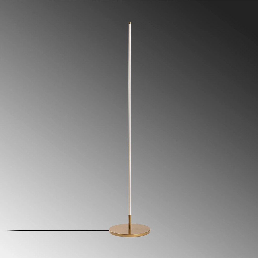 Candeeiro de Pé Only – Dourado – Diâmetro 30 cm x Altura 153 cm