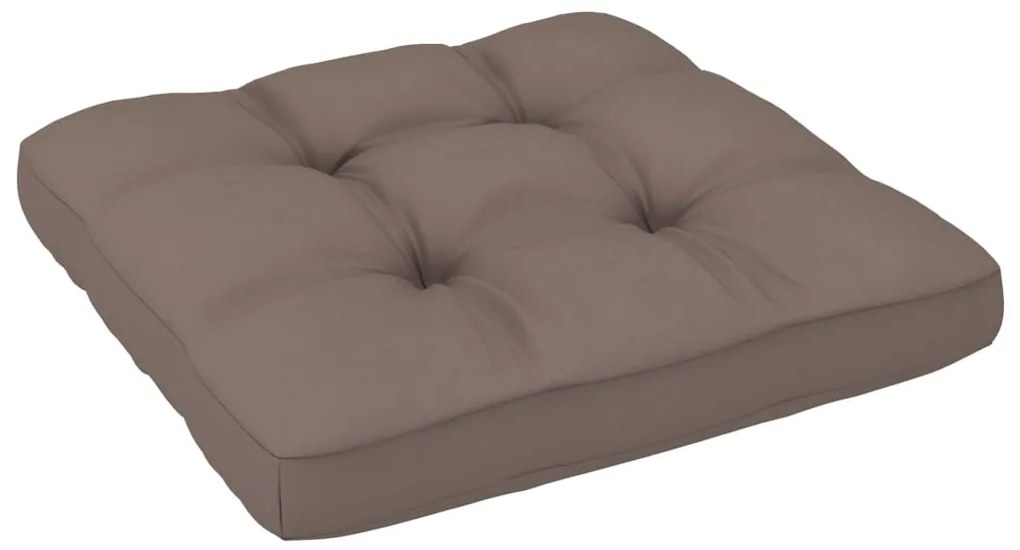 6 pcs conj. lounge paletes c/ almofadões pinho impregnado cinza