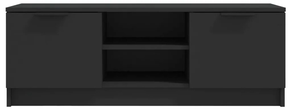 Móvel de TV 102x35x36,5 cm madeira processada preto