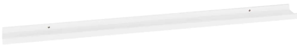 Prateleiras de parede 2 pcs 115x9x3 cm branco