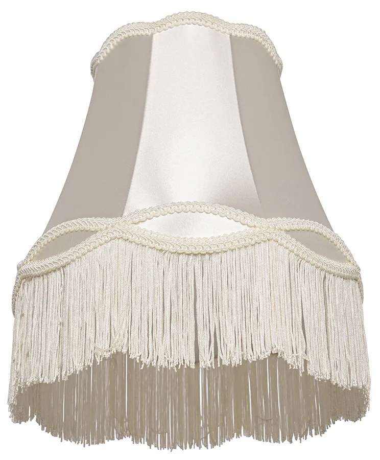 Abajur de tecido creme 30 cm - Granny Retro