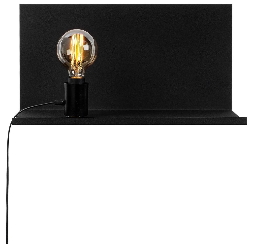 Candeeiro de Parede Tokyo - Preto - 50 x 25 x 25 cm