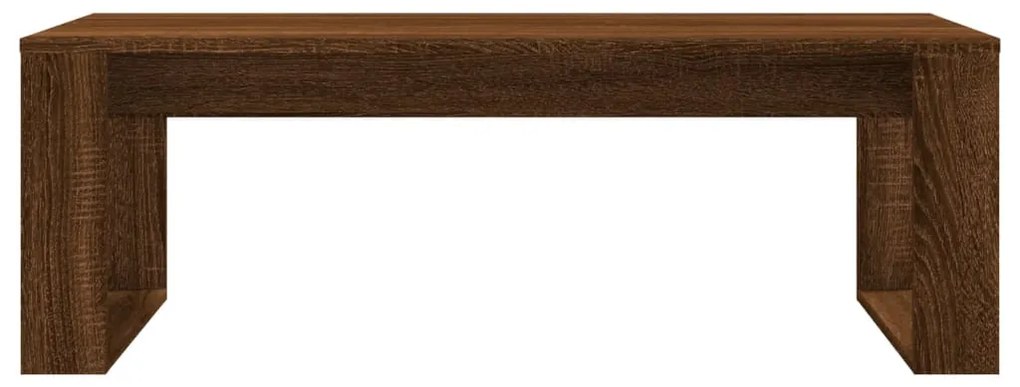 Mesa de centro 102x50x35 cm derivados madeira carvalho castanho