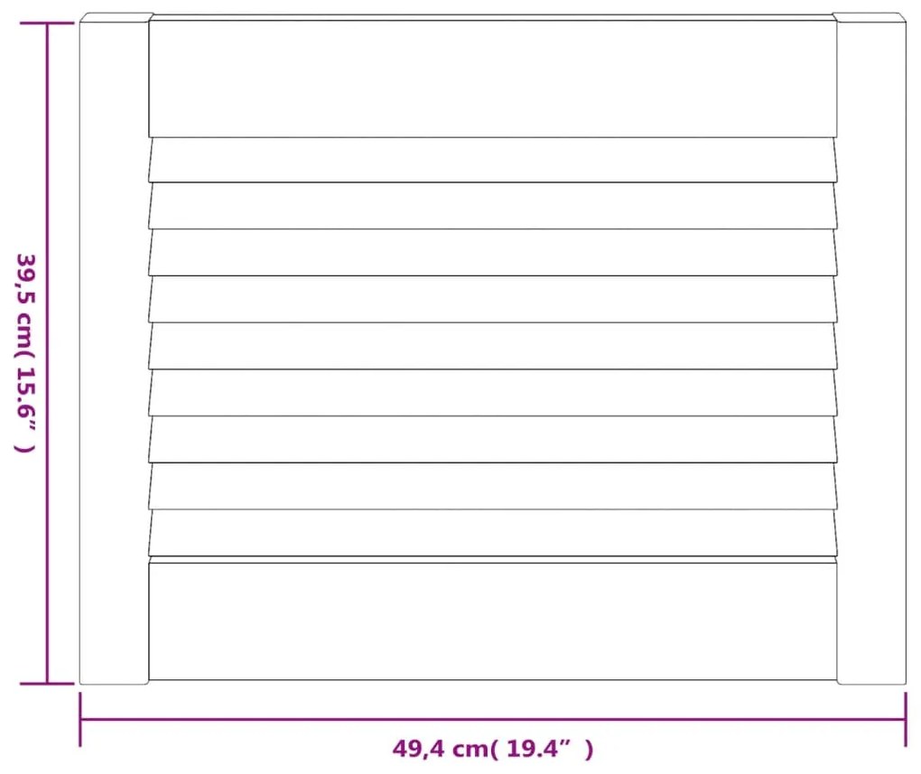 Portas de armário 4 pcs design de persiana pinho maciço branco