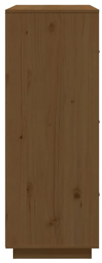 Aparador alto 67x40x108,5 cm pinho maciço castanho mel
