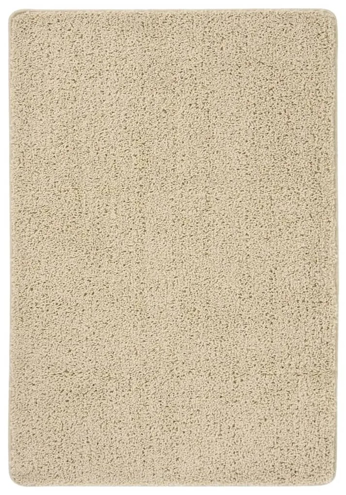 Tapete shaggy 160x230 cm antiderrapante cor creme