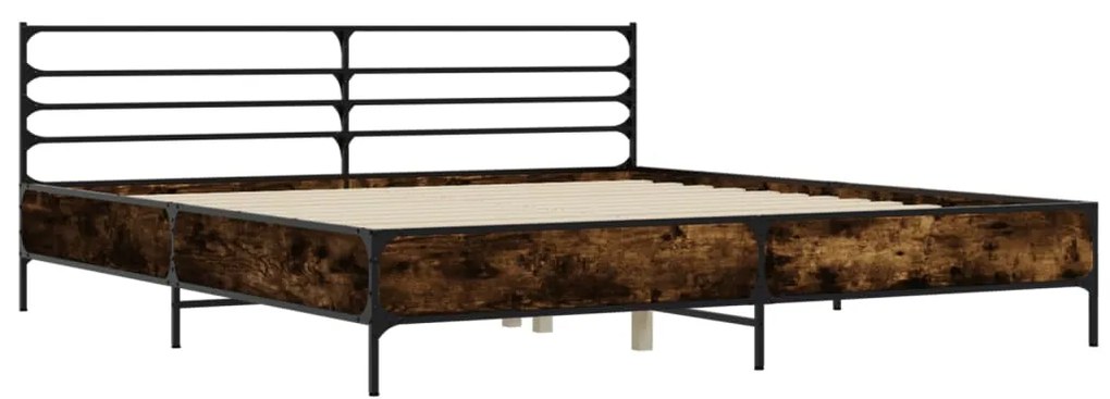 Estrutura de cama 180x200 cm derivados madeira/metal