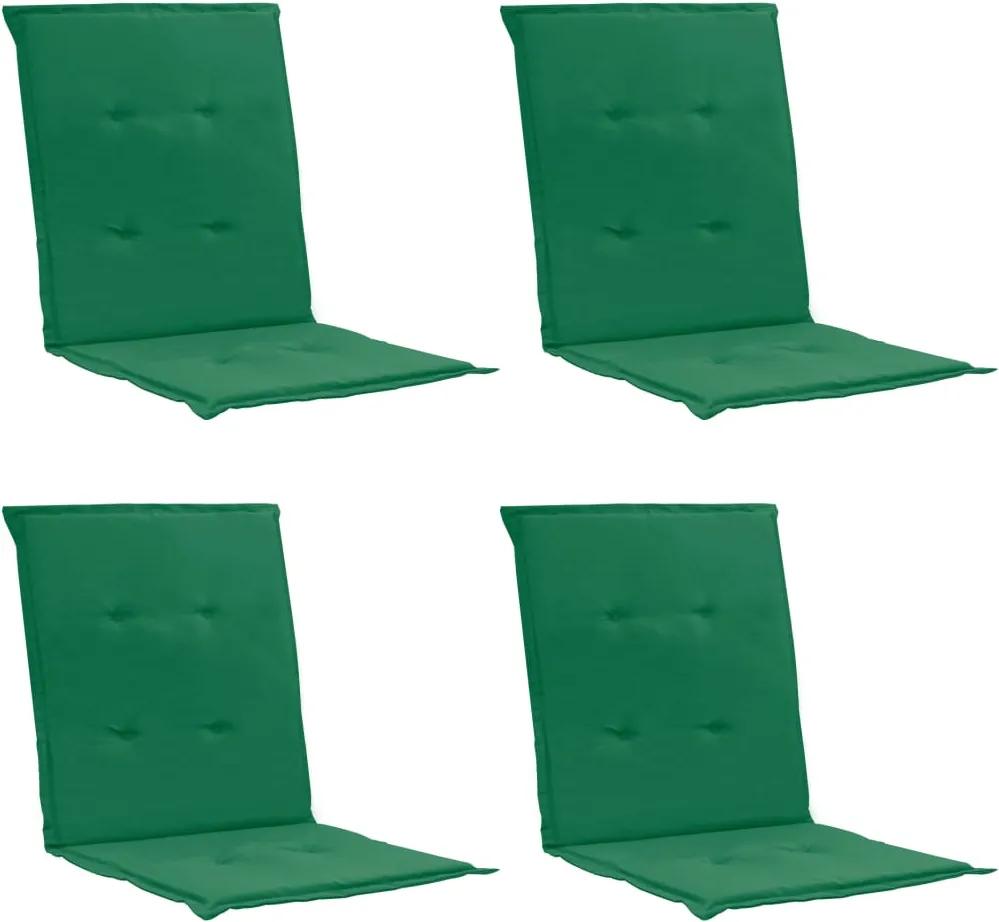 Almofadões para cadeiras de jardim 4 pcs 100x50x3 cm verde