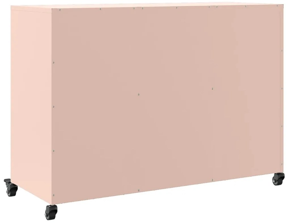 Aparador 100,5x39x72 cm aço rosa