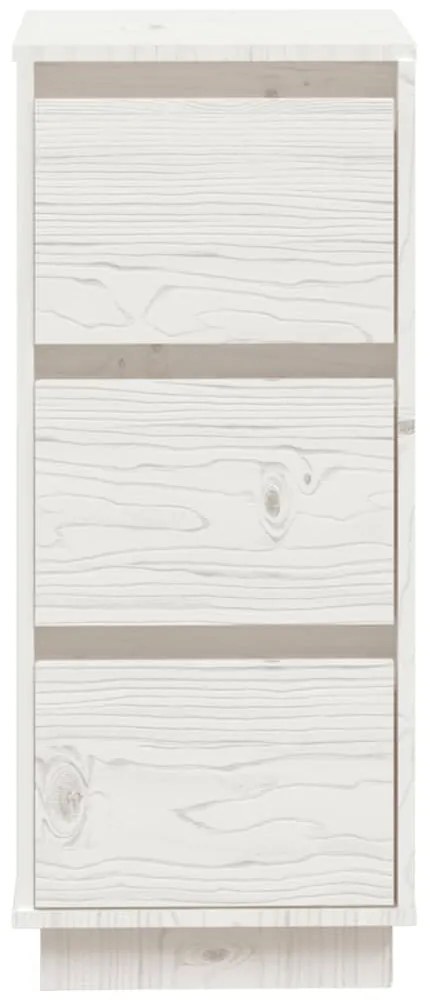 Aparadores 2 pcs 32x34x75 cm madeira de pinho maciça branco