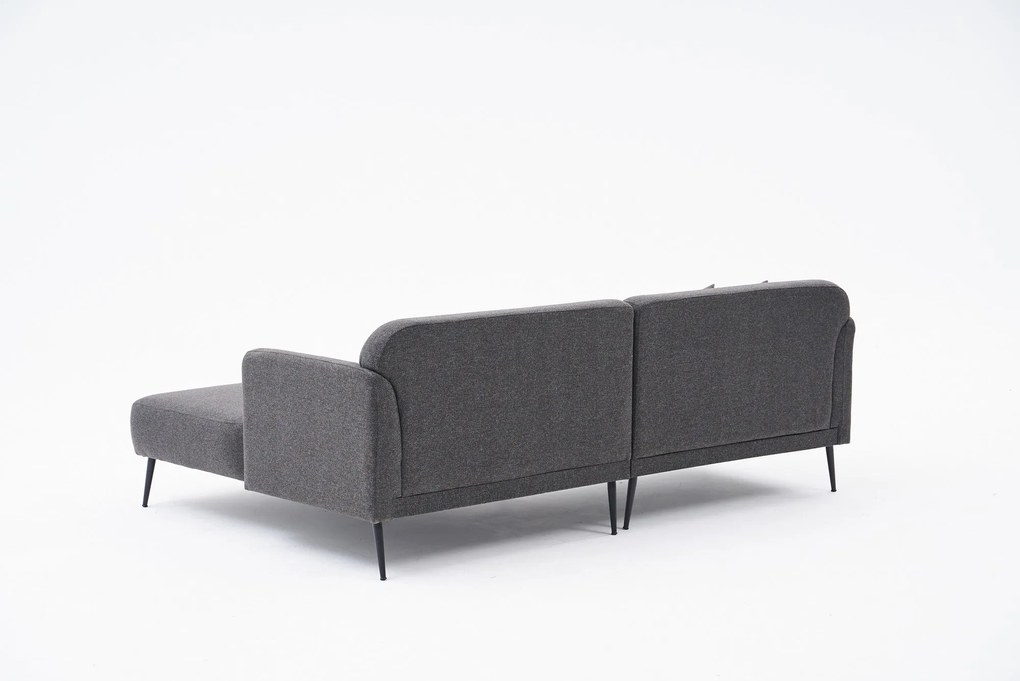 Sofá de Canto Revos – Antracite – 250 cm x 86 cm x 100 cm