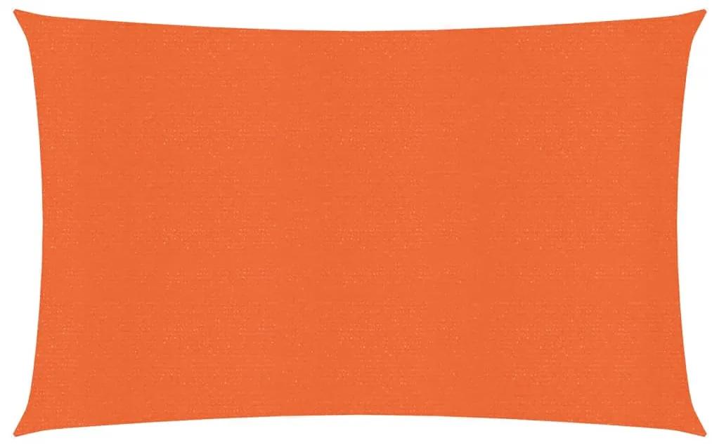 Para-sol estilo vela 160 g/m² 2x4,5 m PEAD laranja