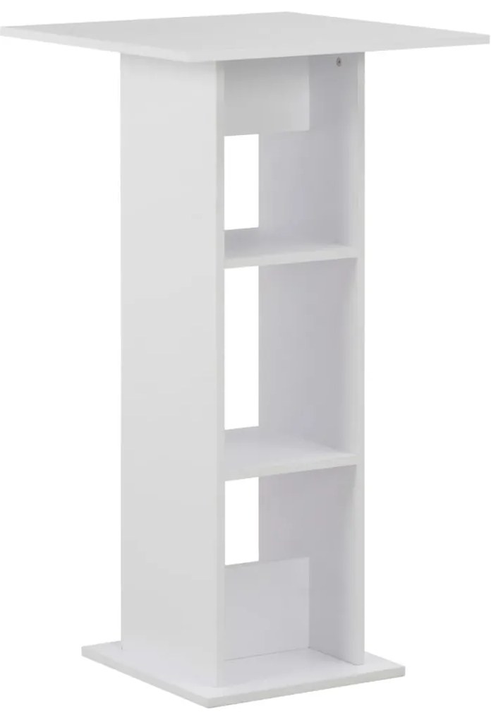 vidaXL Mesa de bar 60x60x110 cm branco