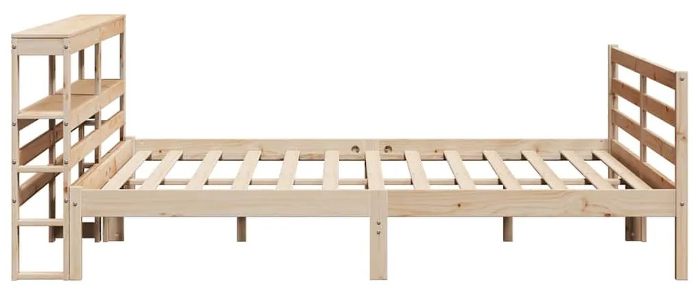 Cama sem colchão 200x200 cm madeira de pinho maciça
