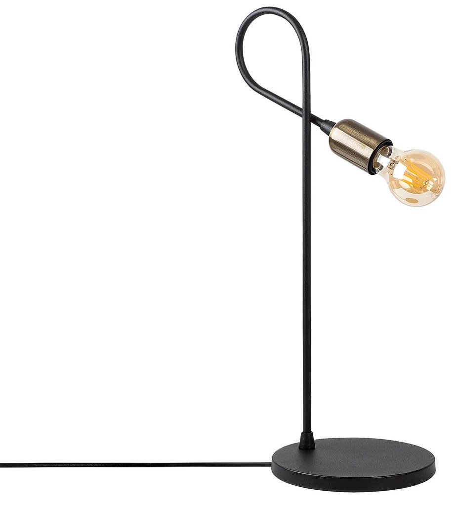 Candeeiro de Mesa Viraj – Preto – 18 x 27 cm