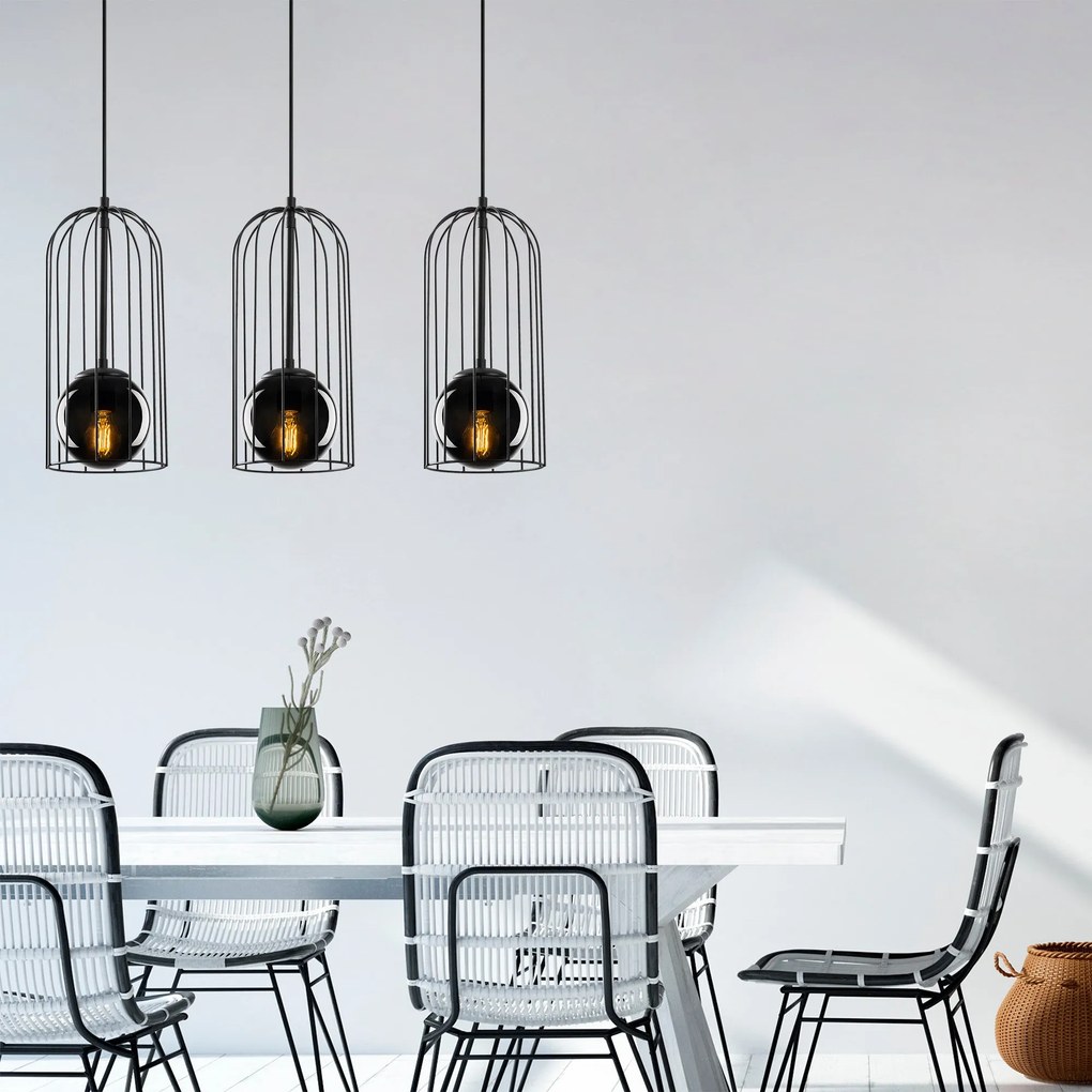 Candeeiro Suspenso Tweety – Preto – 67 x 15 cm