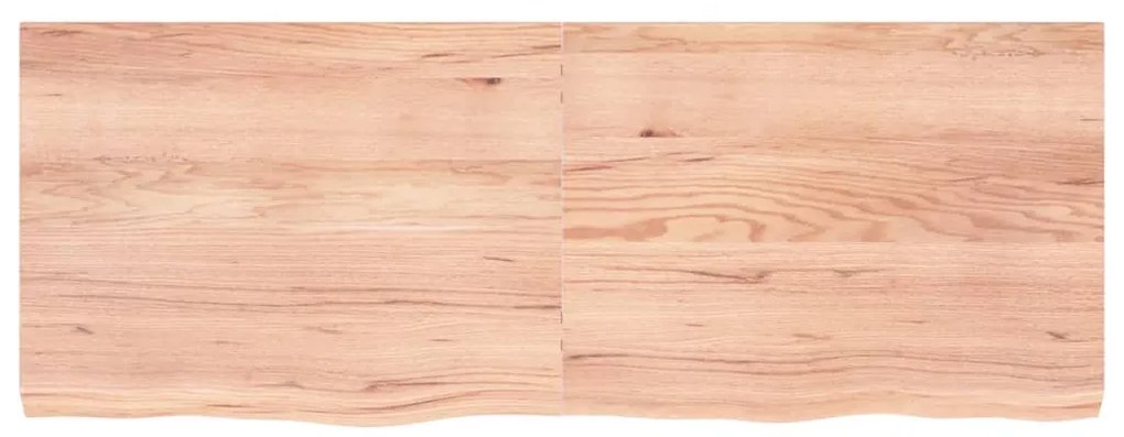 Tampo de mesa 160x60x(2-6) cm carvalho tratado castanho-claro