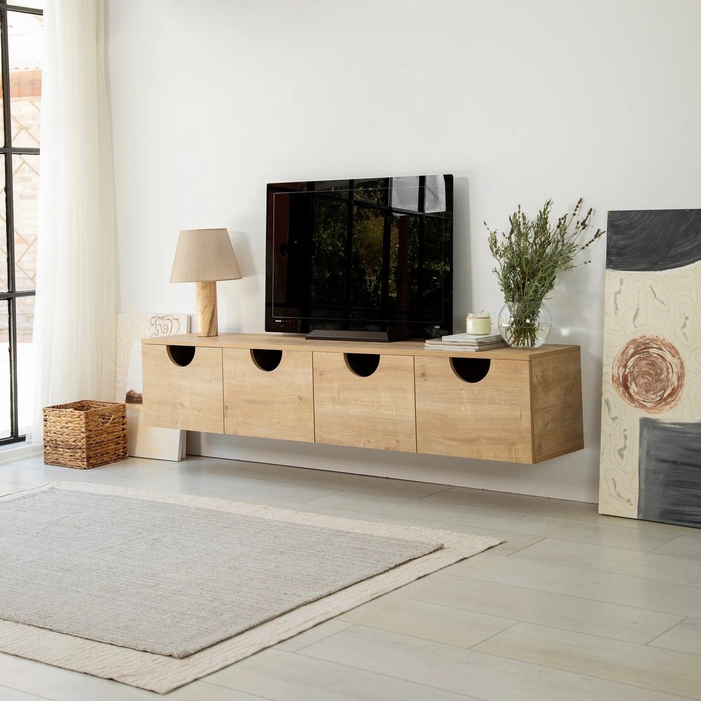 Móvel TV Stand Four Seasons – Carvalho – 180x35x35 cm