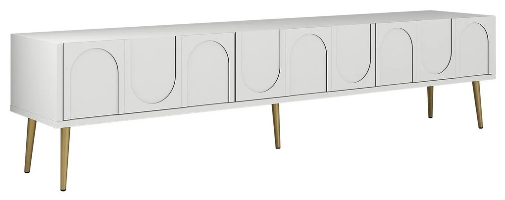 Unidade de TV Lyon – Branco e Dourado – 180 cm x 43 cm x 35 cm