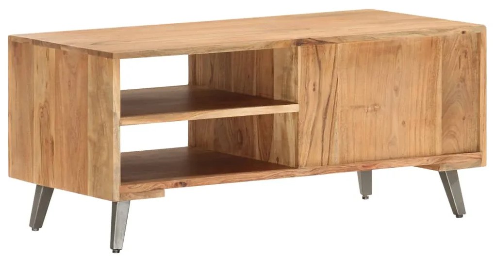 Mesa de centro 90x45x40 cm madeira de acácia maciça
