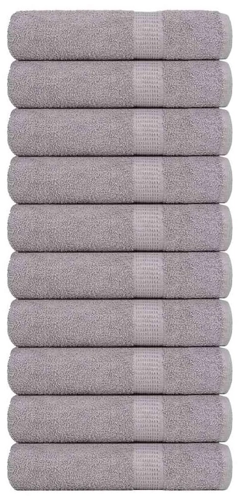 Toalhas de banho 10 pcs 70x140 cm 360 gsm 100% algodão cinzento