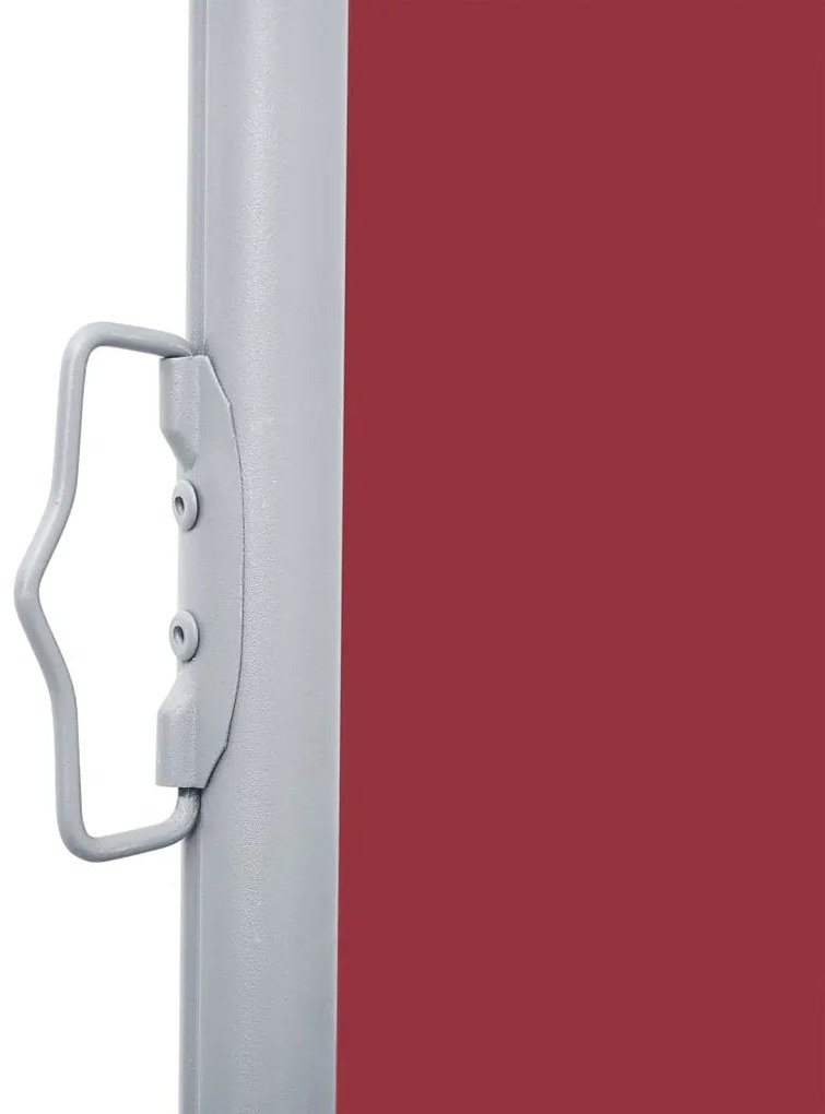 Toldo lateral retrátil 120x1000 cm vermelho